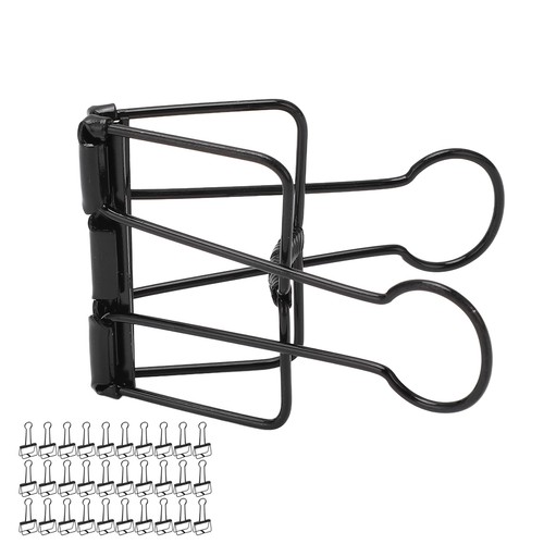 Wire binder clips paper - (black)wire,