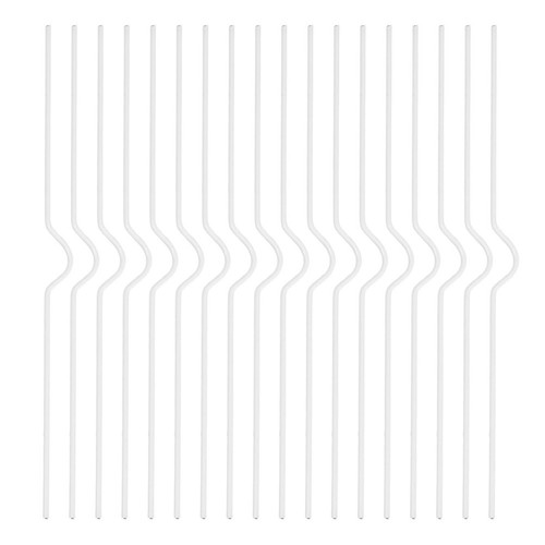 White iron spiral hooks - white,